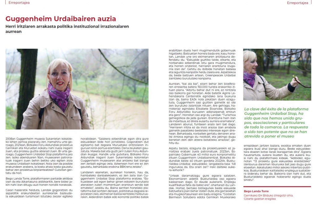 Bego Landa-Guggenheim Urdaibai Stop